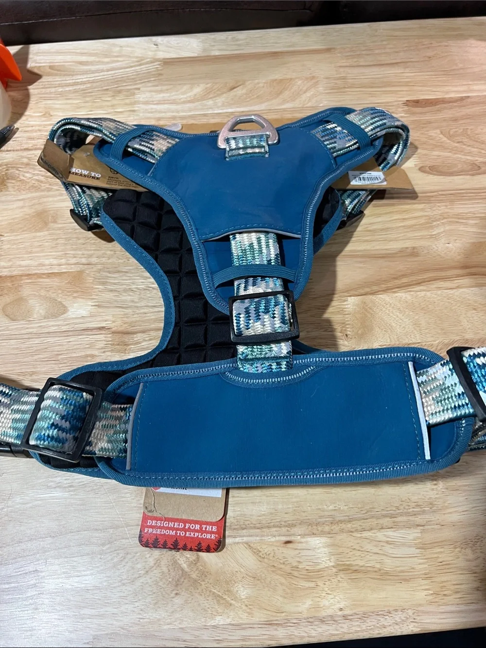 Arcadia trails Quick-Dry Harness in Teal and Blue XXL 28-45 neck 37-49 girth z98
